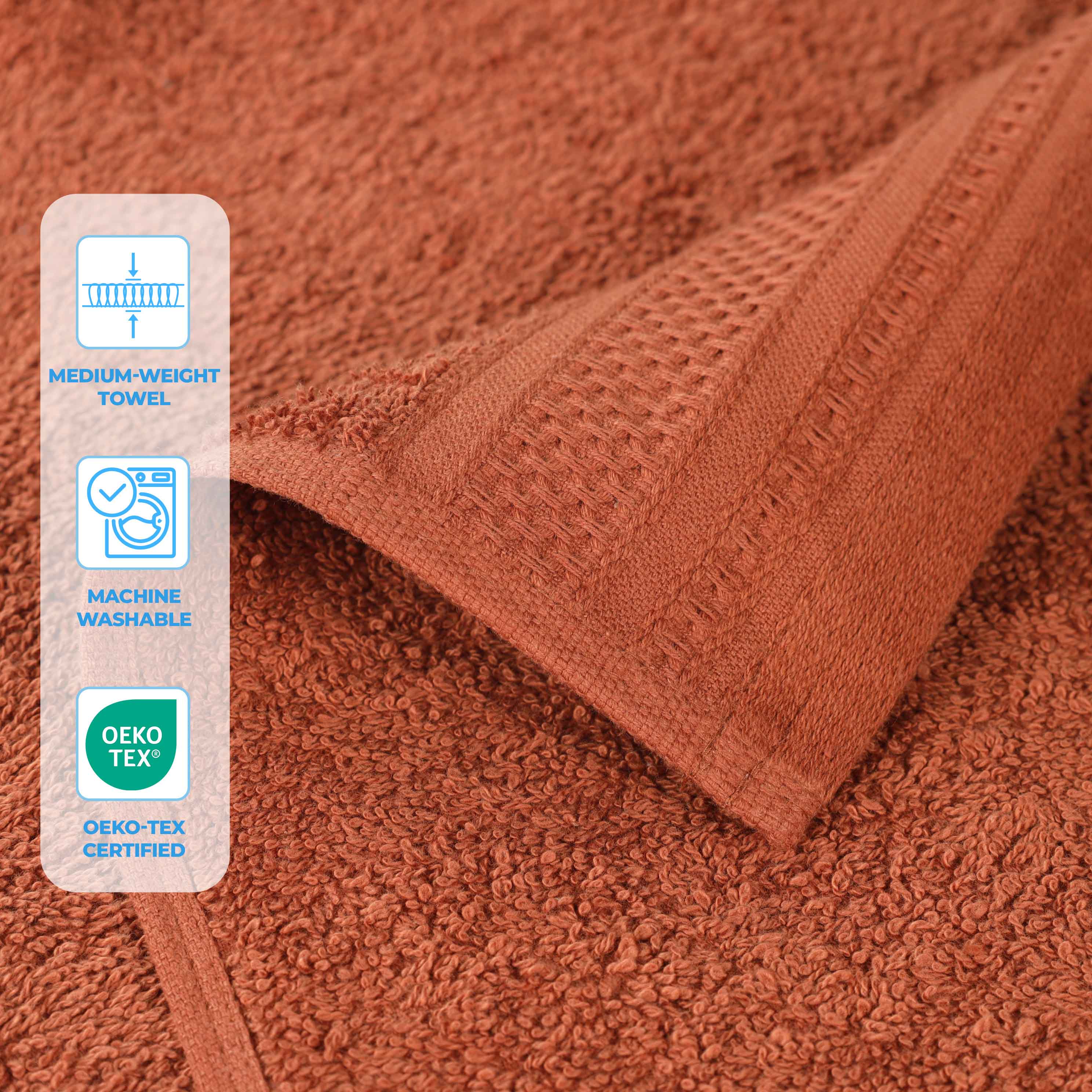 Premium Honeycomb Waffle Weave Cotton Bath Towels Set of 2 - Ultra Soft & Absorbent Luxury Bath Sheets for Spa, Hotel & Home Use