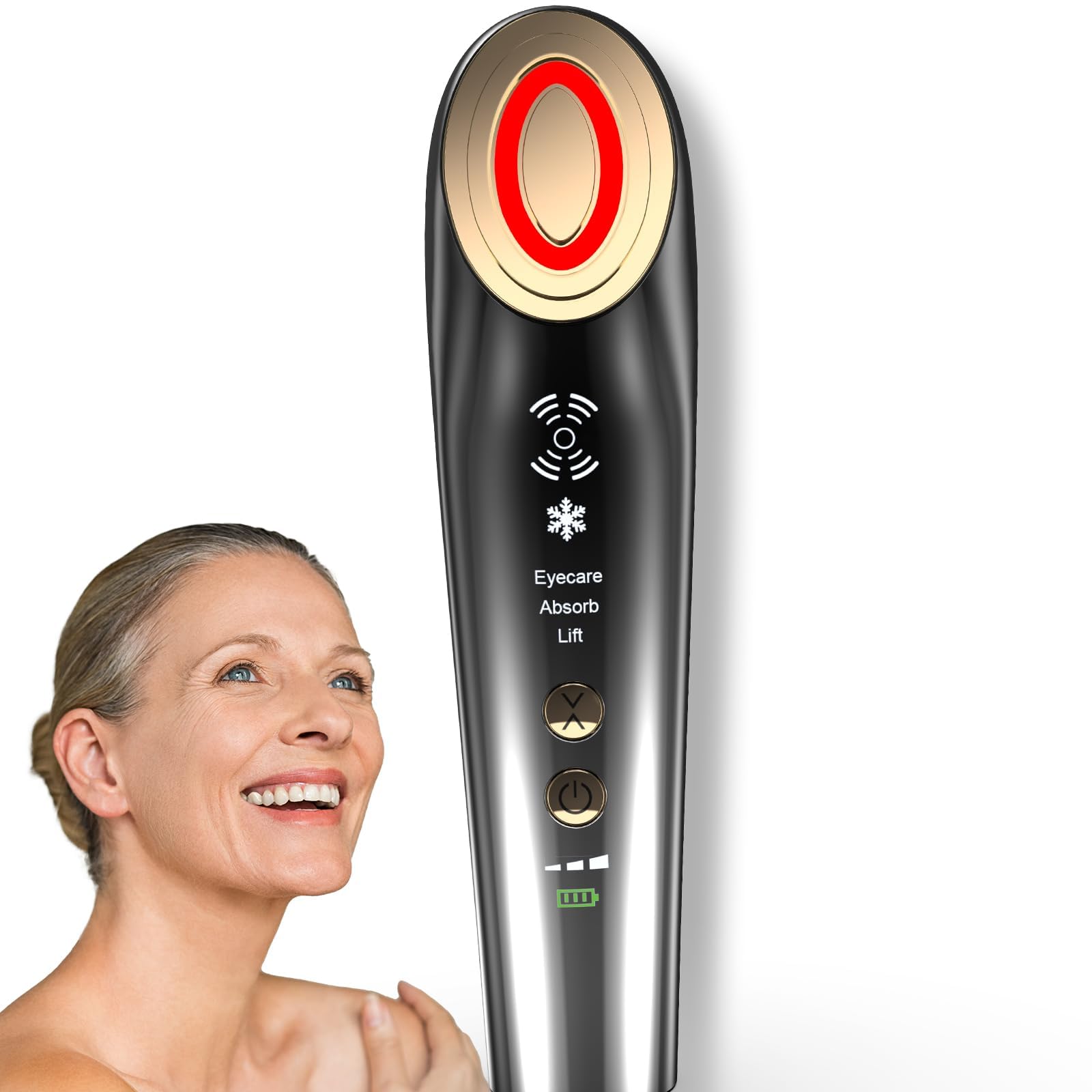 Radio Frequency Skin Tightening Machine for Face - Anti-Aging Facial Device with Light Therapy & Microcurrent | At-Home Skincare Treatment for Wrinkles, Firming & Lifting | Perfect for Salon, Spa & Personal Beauty Routine