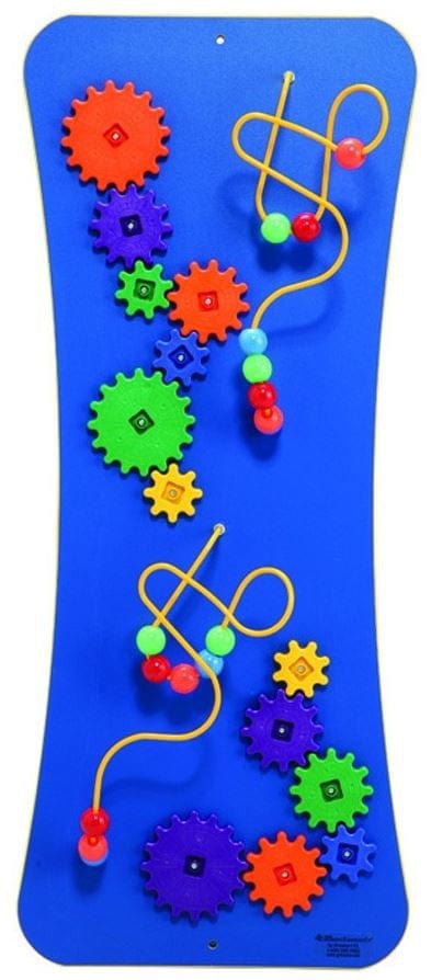 Wires, Beads and Gears Wall Activity Panel - Montessori Sensory Board for Toddlers - Educational Toy for Fine Motor Skills Development - Perfect for Daycare, Preschool & Home Playrooms