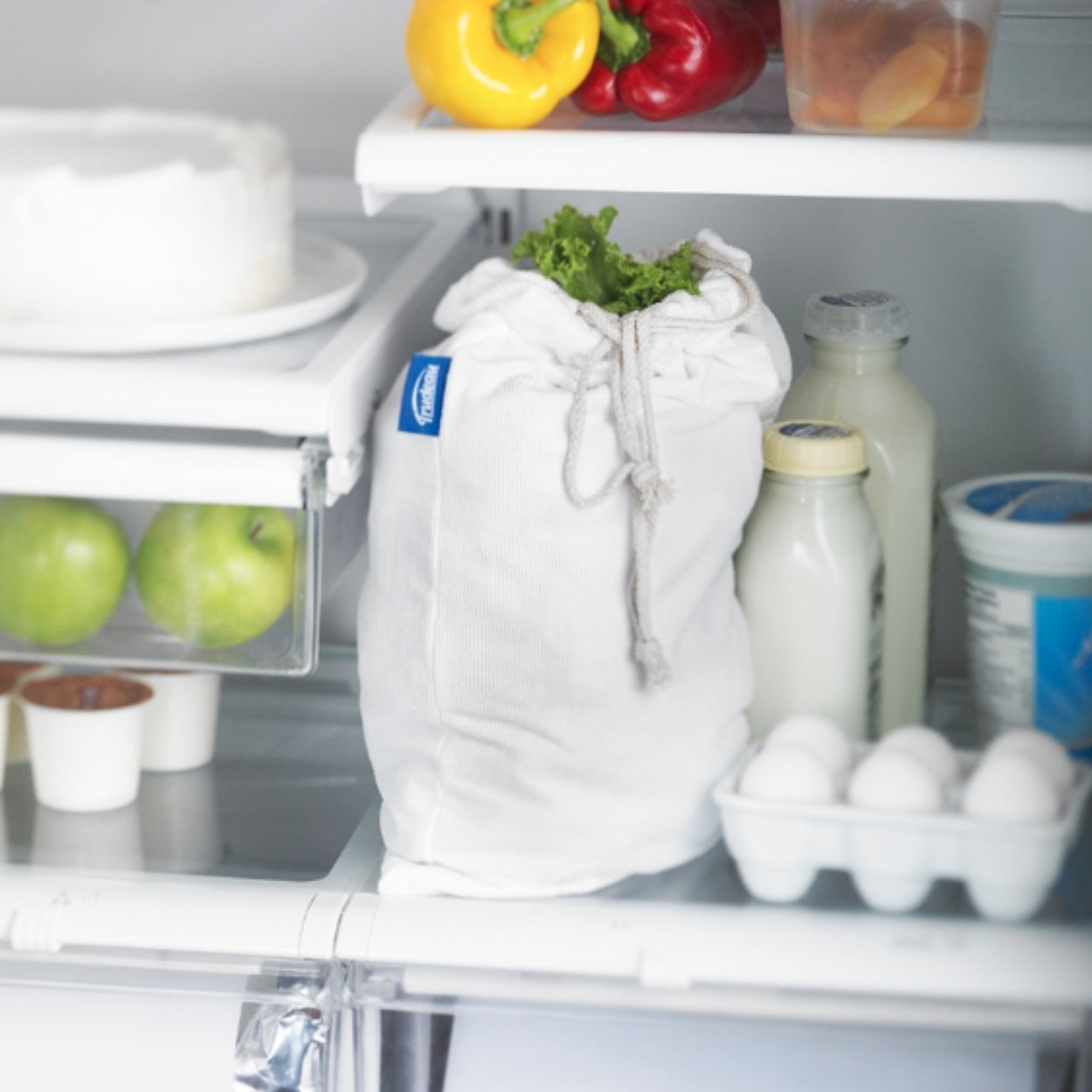 Trudeau 14 x 18 Inch Microfiber Salad Spinner Bag - Perfect for Drying Lettuce, Greens & Herbs in Kitchen & Restaurants