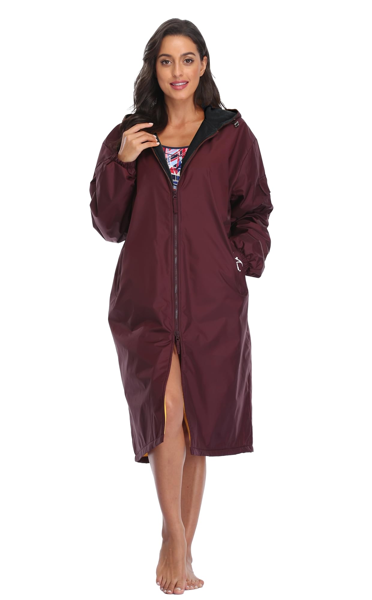 Adoretex Unisex Water Resistant Swim Parka - Warm Coat for Adults & Kids | Perfect for Swimming, Surfing & Beach Activities