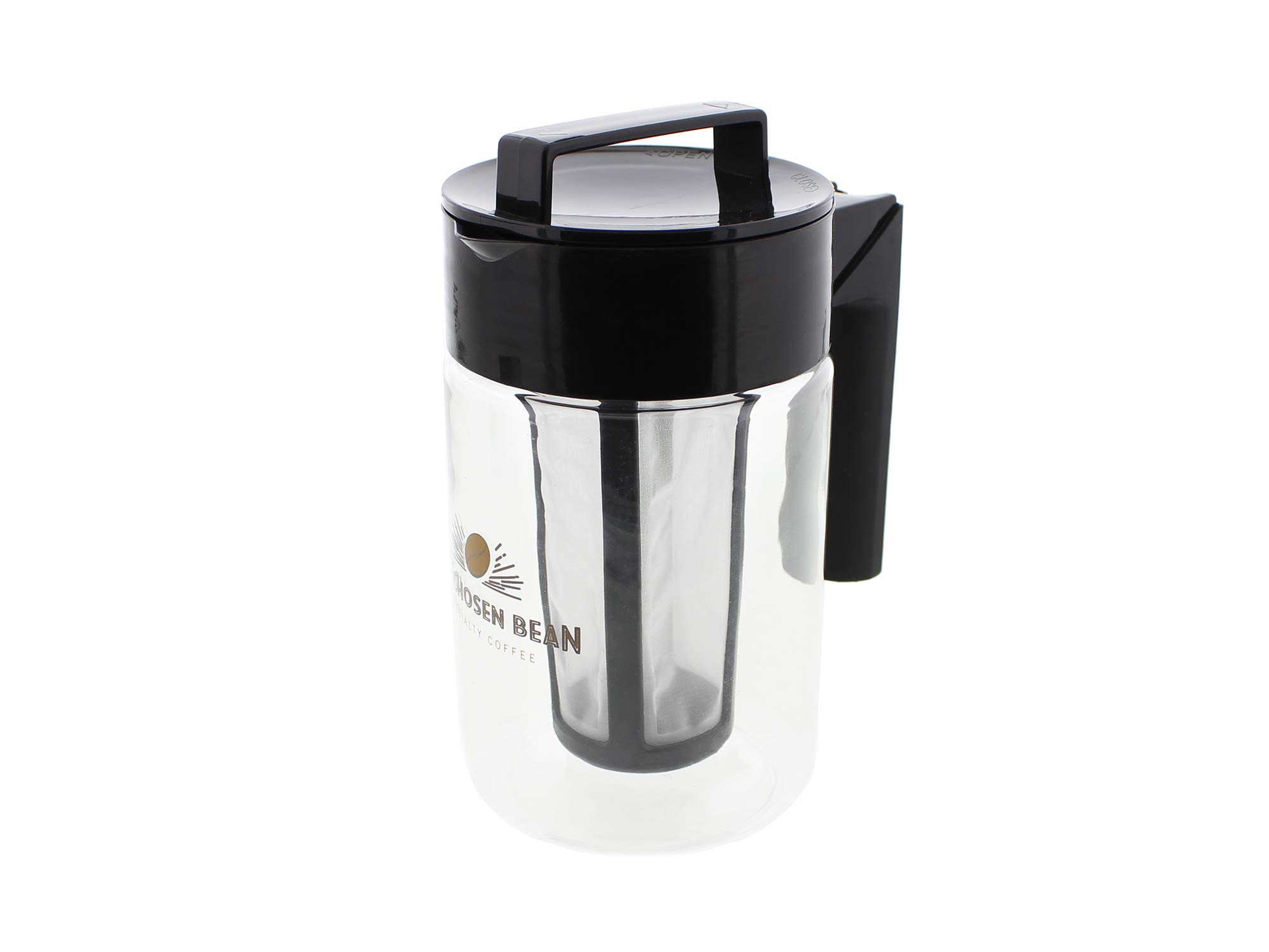 Premium 1 Quart Cold Brew Coffee Maker with Pitcher - Airtight Lid, Easy to Clean - Perfect for Iced Coffee, Tea & Homemade Cold Brew at Home or Office