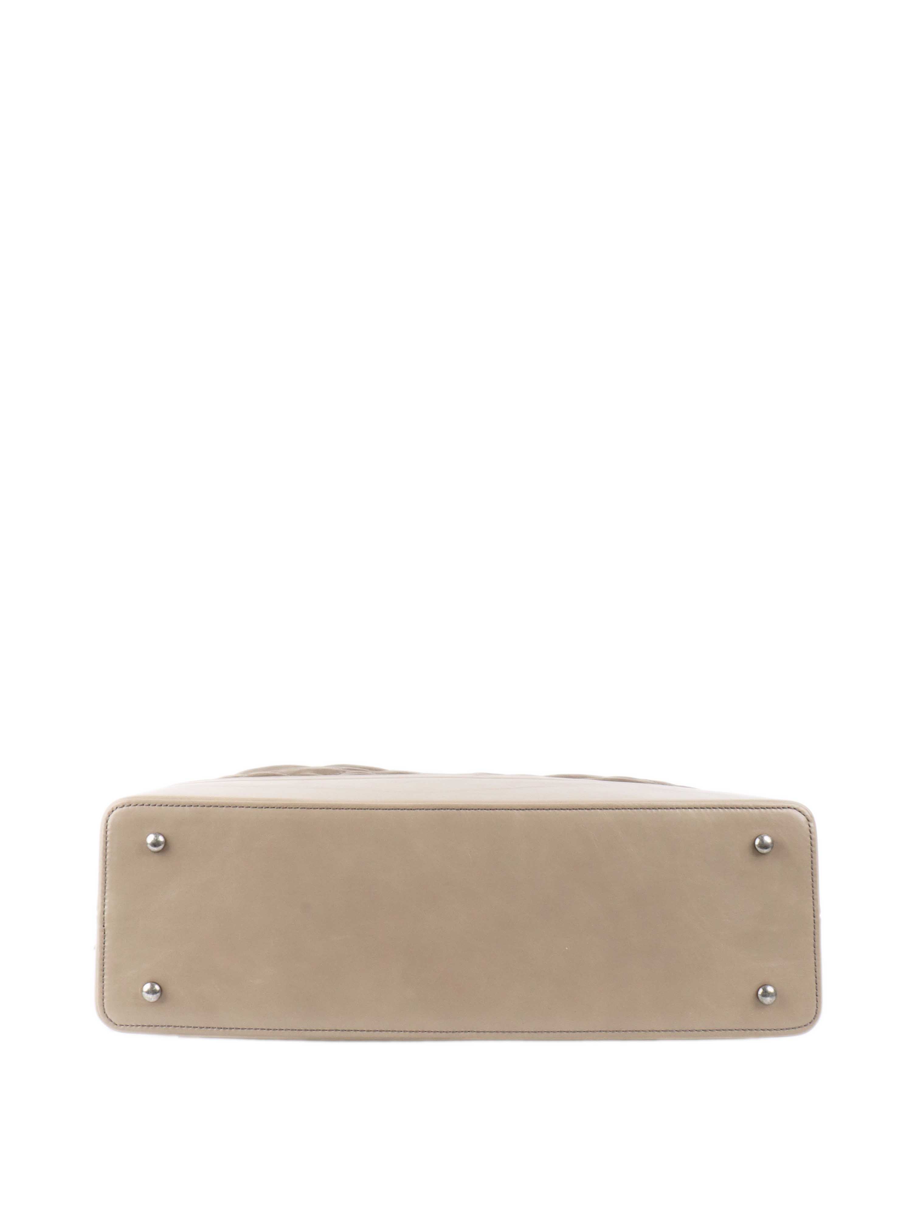 Chanel Grey Quilted Calfskin Tote Bag - Luxury Designer Handbag for Women | Perfect for Work, Travel & Everyday Use