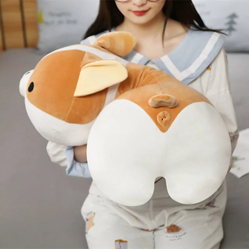 85cm Giant Cute Corgi Dog Plush Toy - Soft Stuffed Animal Puppy Pillow, Kawaii Lovely Doll for Kids | Perfect Christmas Gift, Birthday Present & Home Decor Cuddly Companion