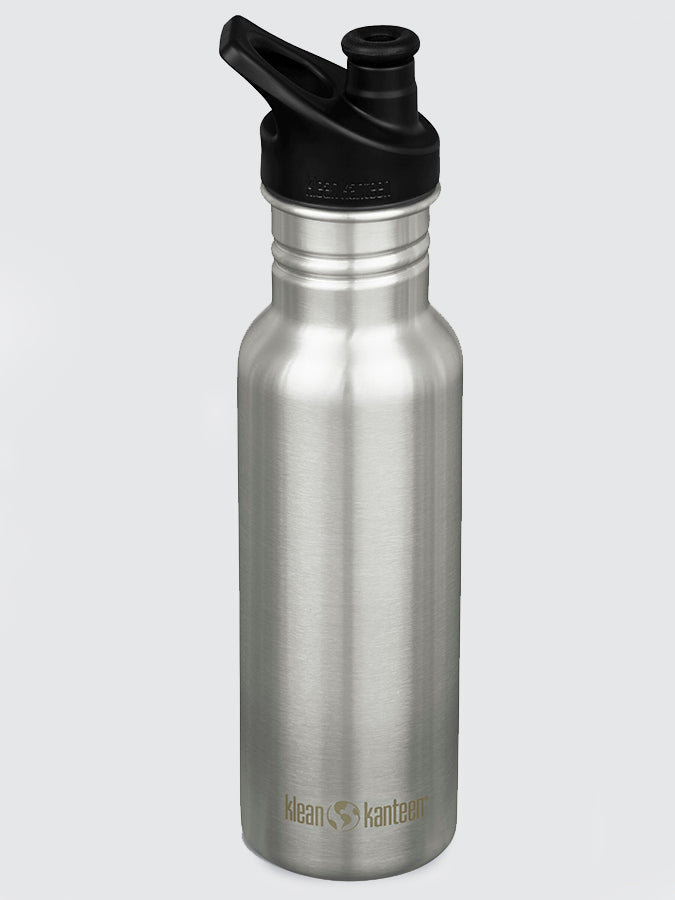 Klean Kanteen Classic Stainless Steel Water Bottle 18oz (532ml) - BPA Free, Leak Proof, Eco Friendly Reusable Bottle for Hiking, Gym, Office & Outdoor Activities