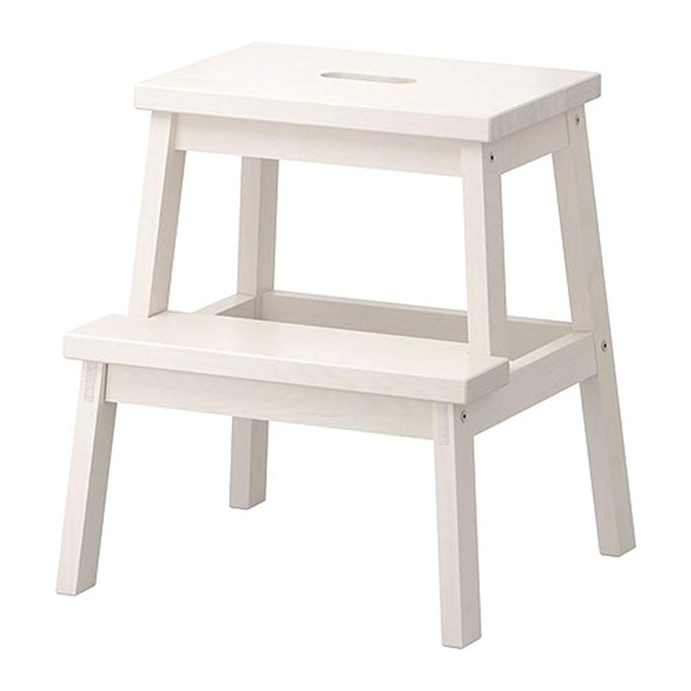Solid Wood Step Stool for Home - Dual Purpose Indoor Ladder & Shoe Stool - Wooden Step Chair with Non-Slip Feet | Perfect for Kitchen, Bathroom, Kids Room & Reaching High Shelves