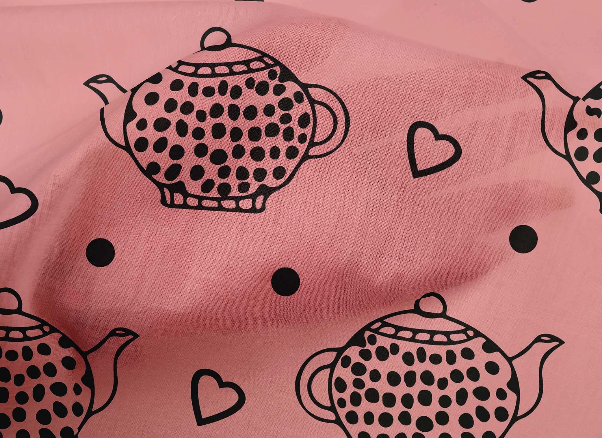 oneOone Cotton Cambric Medium Pink Fabric - 42 Inch Wide by Yard for Sewing, Tea Kettle Covers & Craft Projects | Perfect for DIY Home Decor, Quilting and Dressmaking