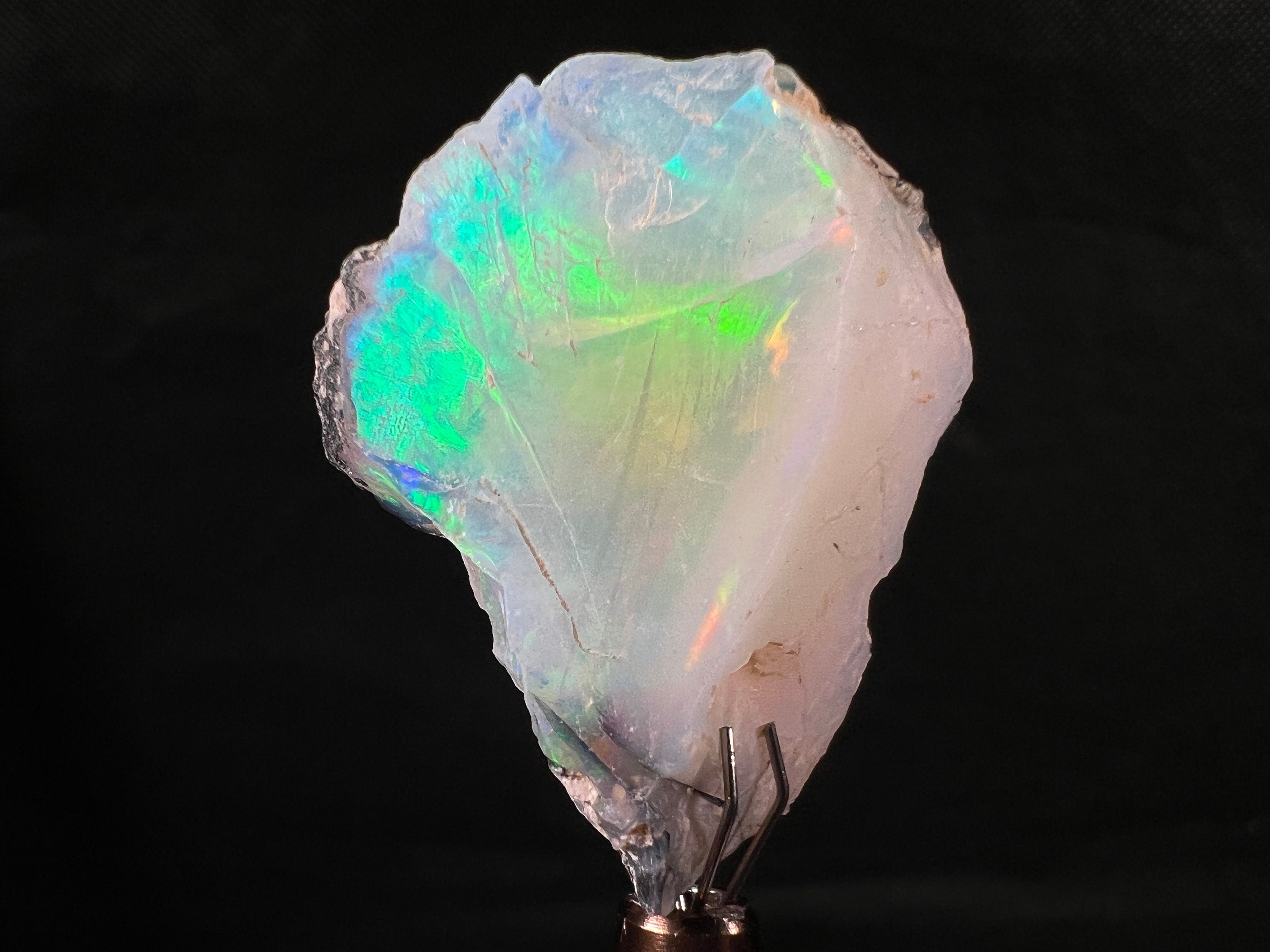 Premium 4A XL Welo Opal Raw Crystal - Certified Cutting Grade Gemstone for Jewelry Making | Natural Ethiopian Opal for Rings, Pendants & DIY Craft Projects