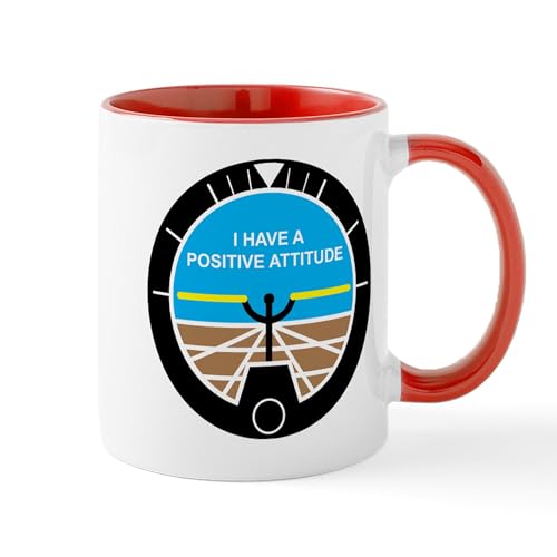 White/Red Inside - I Have A Positive Attitude Mug