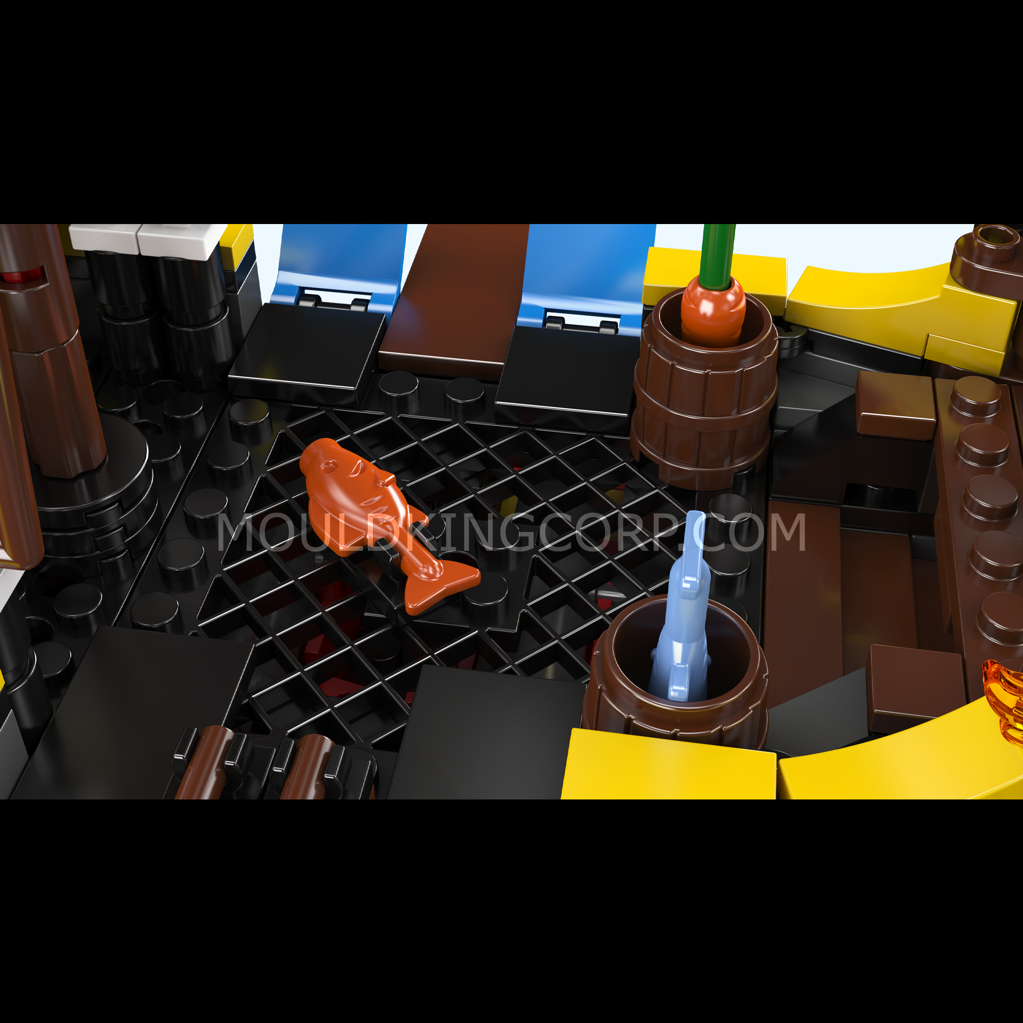 Mould King 10137 Redbeard’s Revenge Pirate Ship Model Building Kit | 928 Piece DIY Bricks Set for Adults & Teens | Perfect for Collectors, Home Decor & Gift Giving
