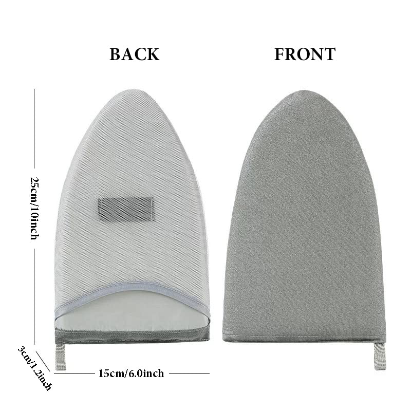 Waterproof Heat Resistant Garment Steamer Gloves - Anti Steam Ironing Mitt for Clothes & Fabric Care | Perfect for Professional Tailors, Home Ironing & DIY Fabric Projects (Gray)