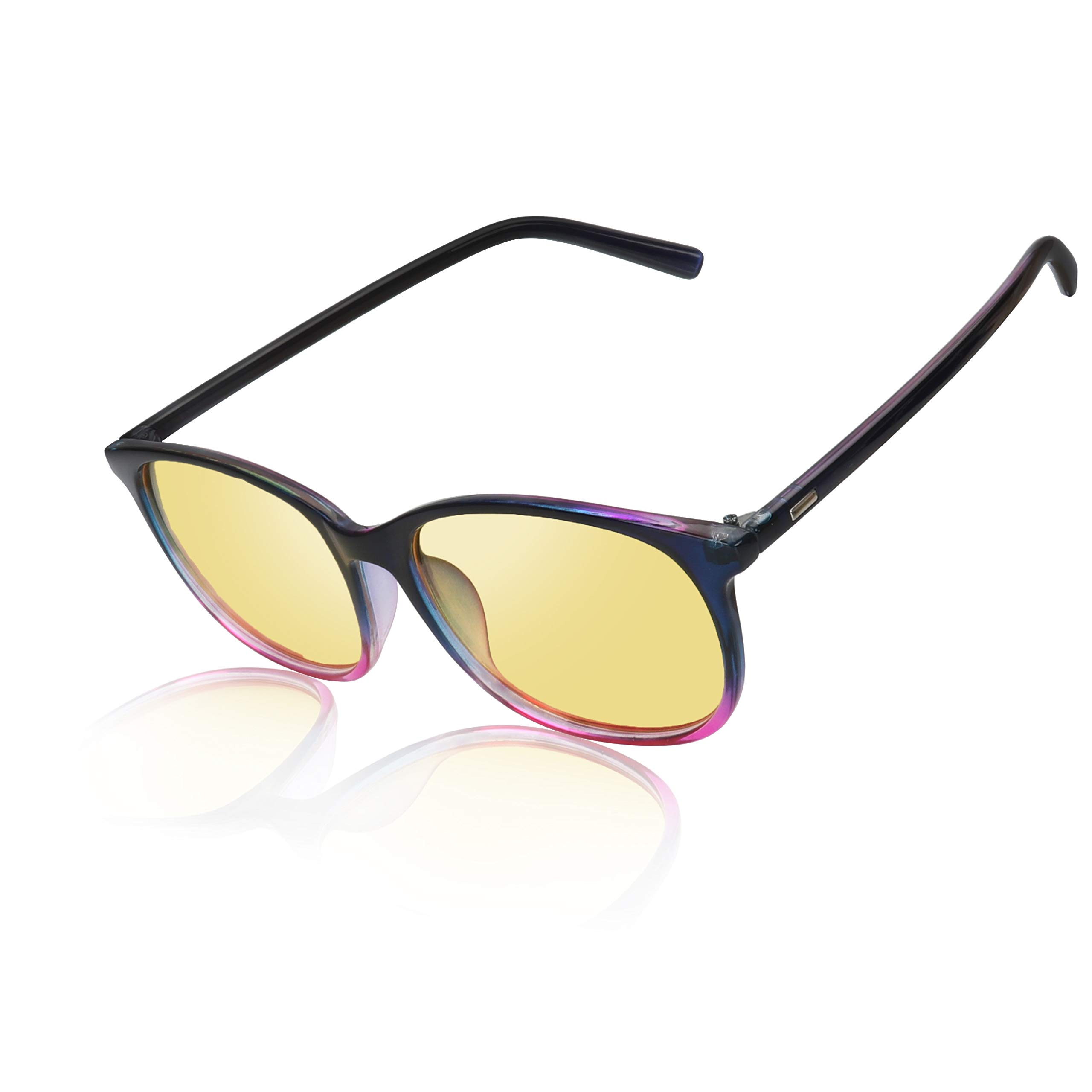 Night Vision Driving Glasses - Anti Glare Yellow Lens Sunglasses for Men & Women - Perfect for Night Driving, Cycling & Low Light Conditions