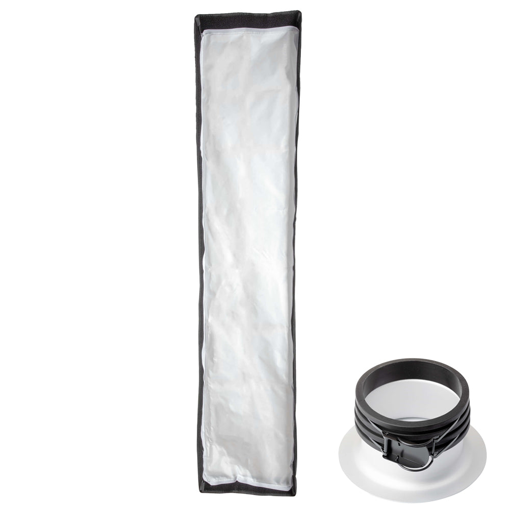 35x160cm Dual Layer Recessed Collapsible Strip Softbox for Photography Lighting - Perfect for Studio, Portrait, and Product Photography