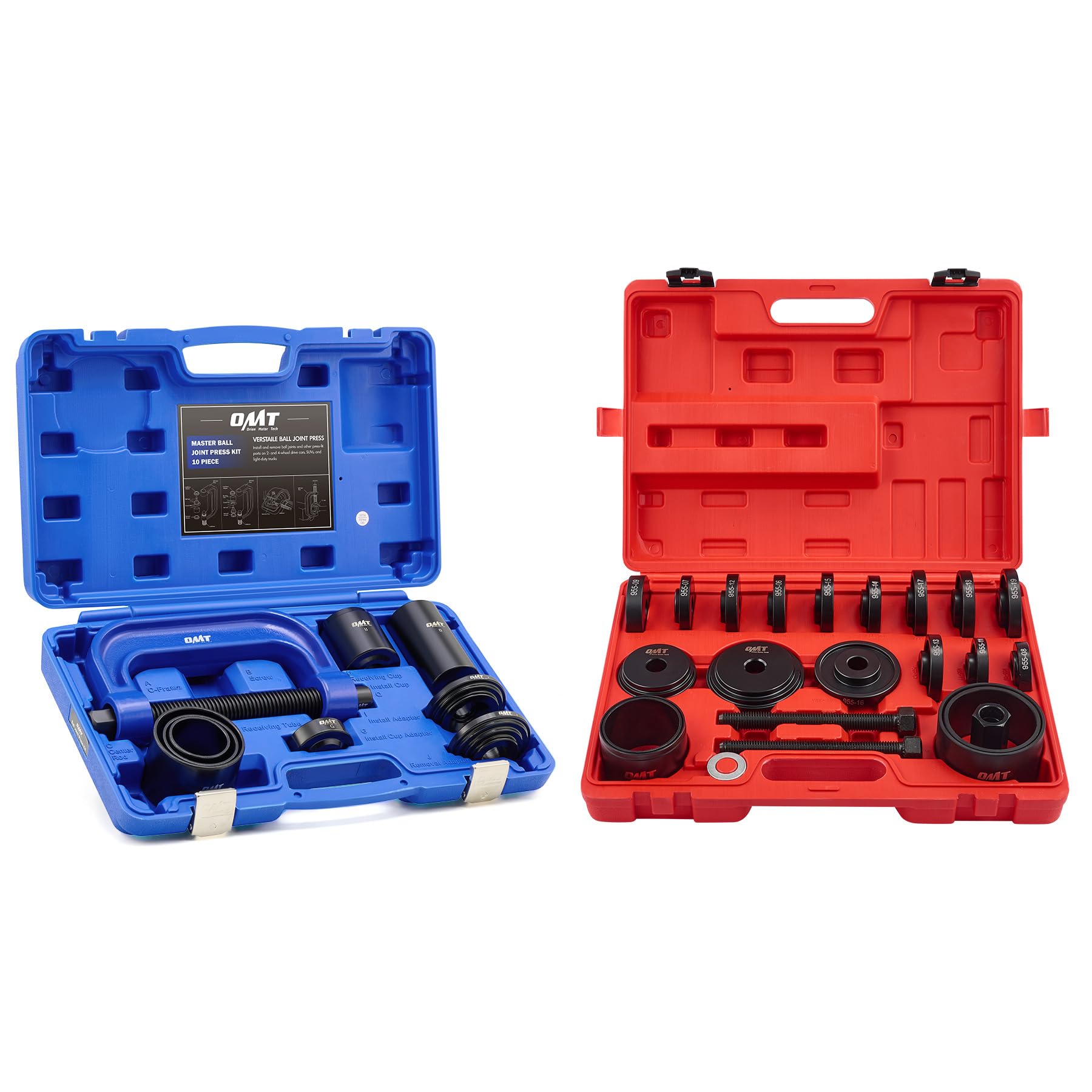 Orion Motor Tech Ball Joint Press Kit & Wheel Bearing Press Kit - Complete Automotive Repair Tool Set for DIY Mechanics & Professionals | Perfect for Suspension Work, Brake Service & General Car Maintenance