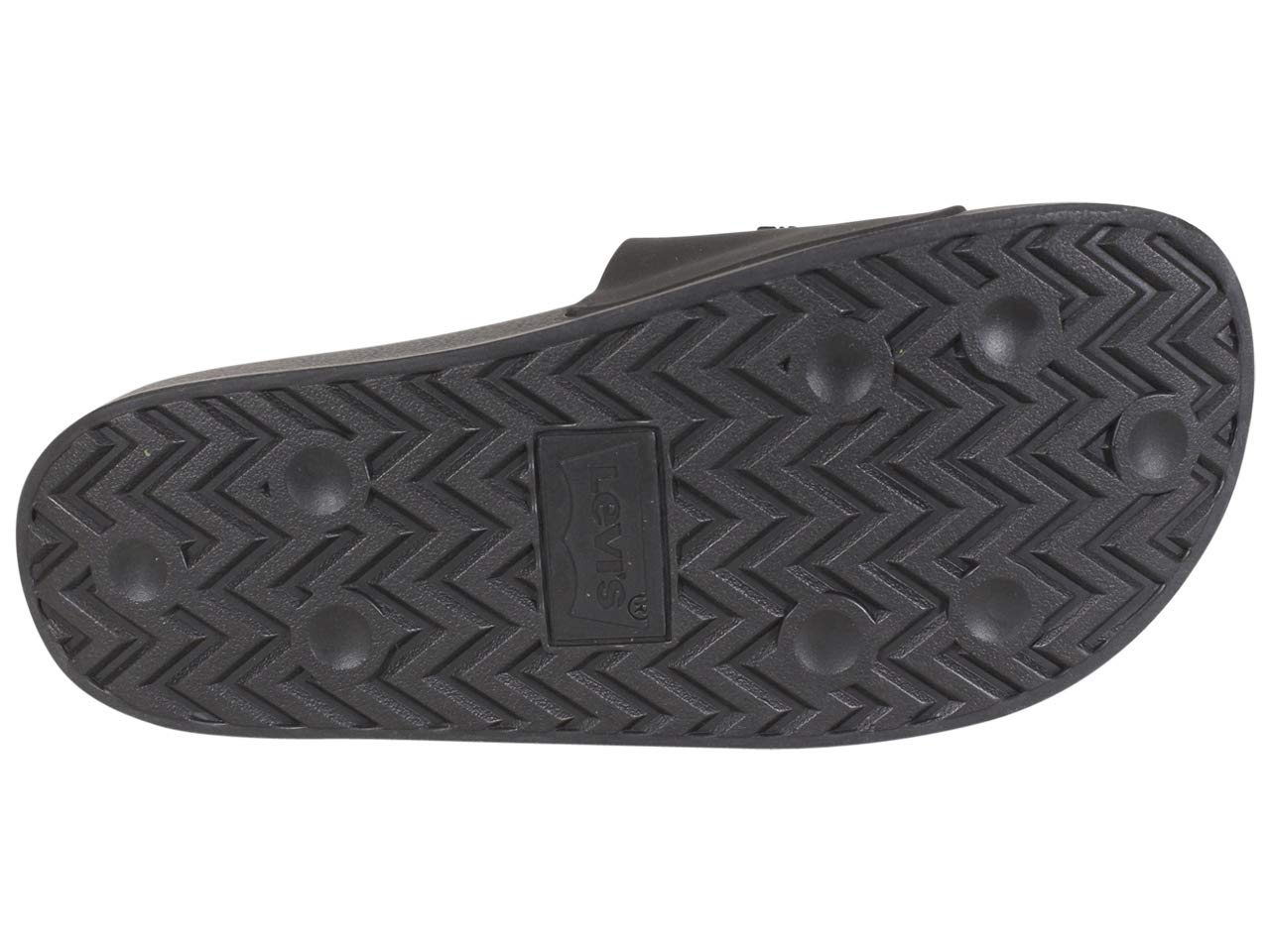 Levi's 3D Slides Black Monochrome Men's Comfortable Logo Sandals - Size 7 US | Casual Summer Footwear for Beach, Pool & Outdoor Activities