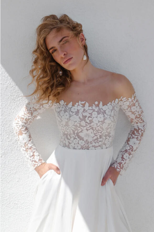 Jenny Yoo Bradley Gown - Elegant Wedding Dress for Brides | Perfect for Beach, Garden & Formal Weddings