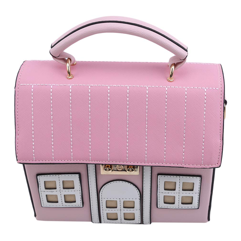 Dolland Women's Crossbody Bag - Cute House Shaped Phone Purse with Adjustable Strap, Pink | Fashion Shoulder Bag for Daily Use, Travel & Shopping