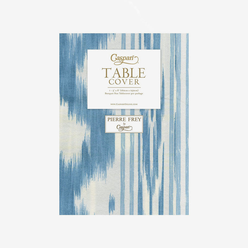 Caspari Toile De Nantes Printed Paper Table Cover - Elegant French Linen Design for Dining Tables, Buffets, and Party Decorations