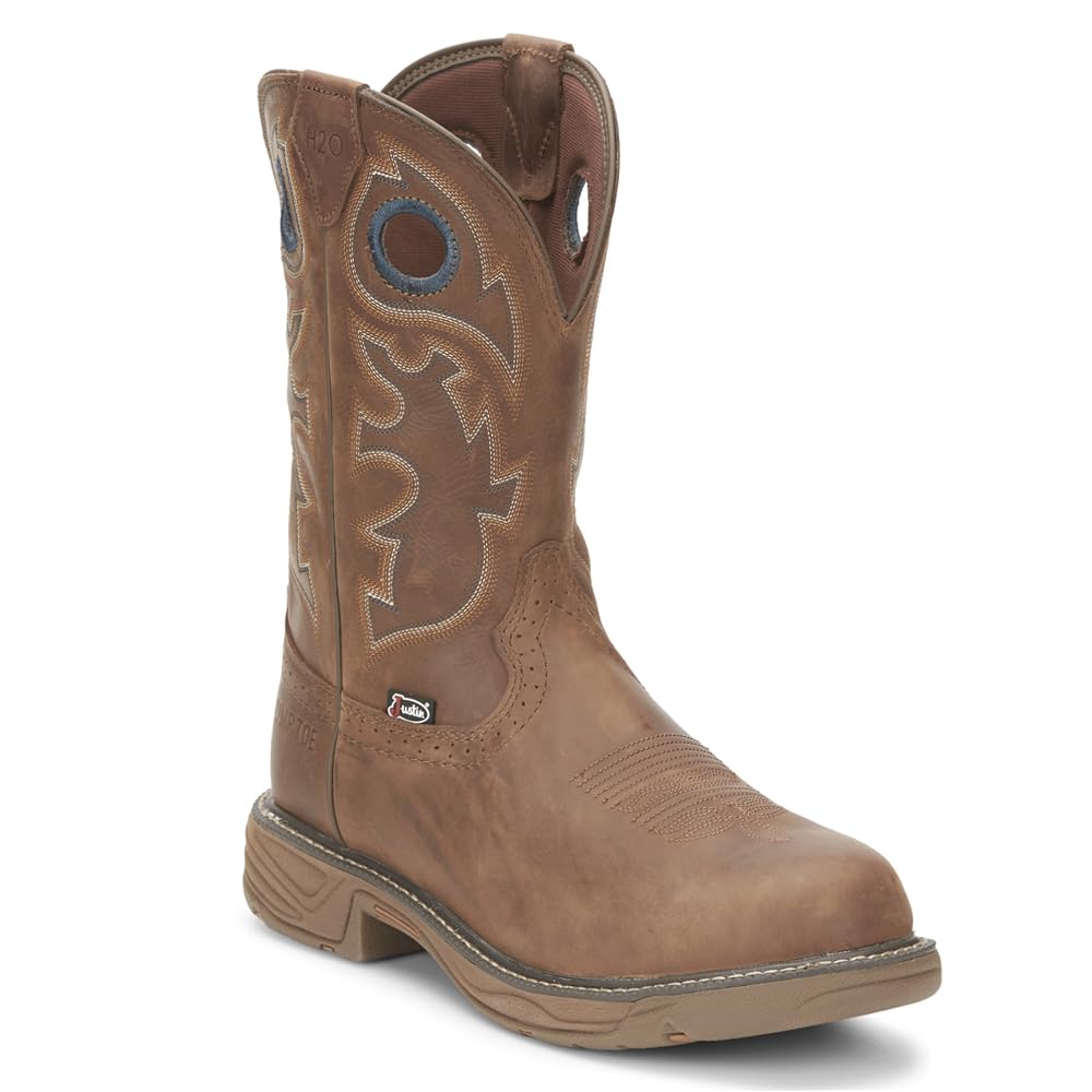 Justin Original Workboots JOW Men's Rush Barley Composite Toe Work Boots - Durable Safety Footwear for Construction, Warehouse & Outdoor Work