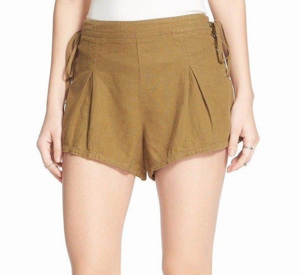 Free People Women's Silver Springs Shorts - Green, Medium | Casual Summer Shorts for Women, Perfect for Beach, Yoga & Outdoor Activities