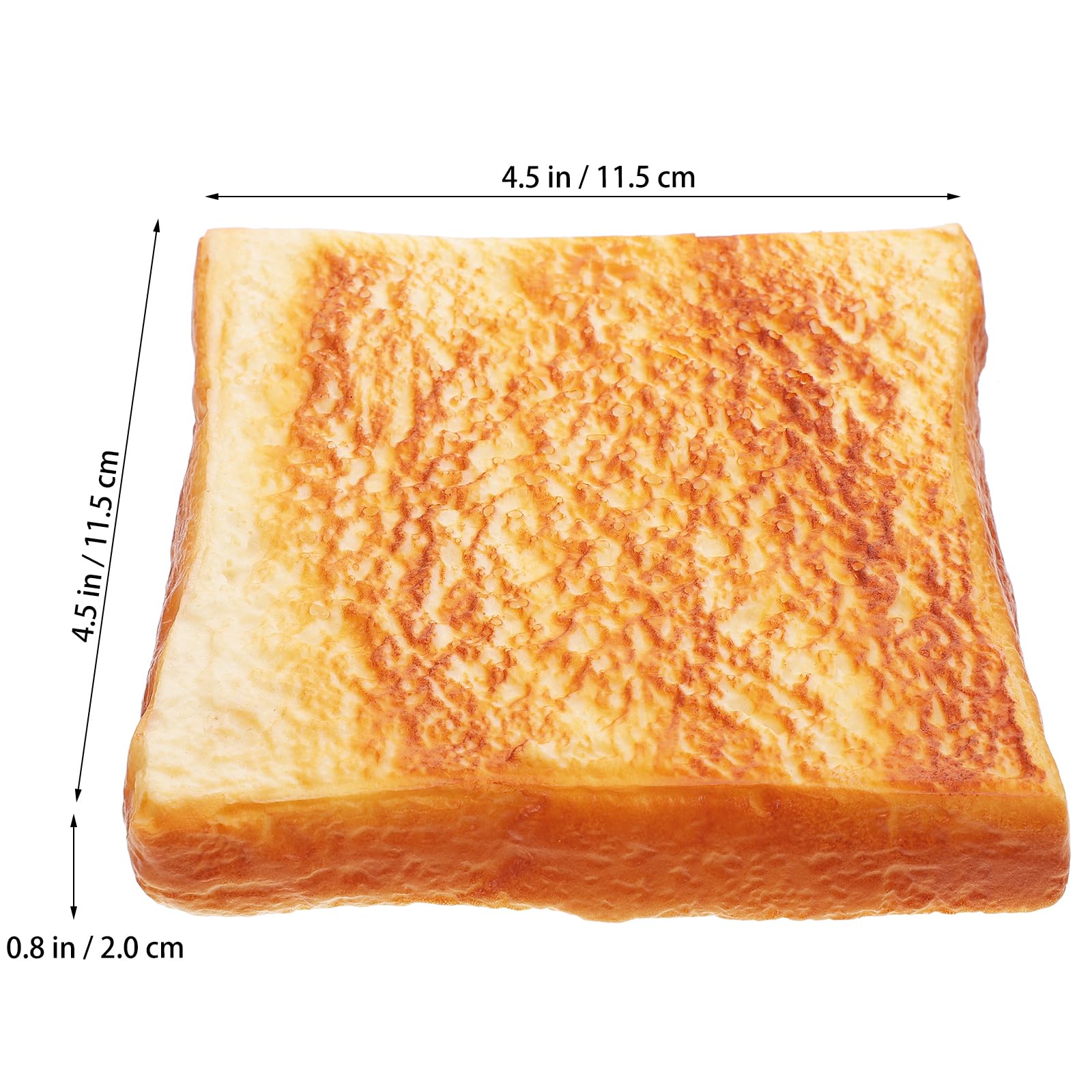Baluue Artificial Fake Sliced Bread - Realistic Toast Simulation Food Model for Bakery Display, Photography Props | Perfect for Home Kitchen Decor, Party Decoration & Food Styling