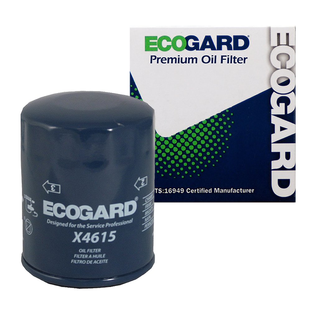ECOGARD X4615 Premium Spin-On Engine Oil Filter - Compatible with Subaru Forester 2.5L (2004-2021), Outback 2.5L (2005-2022), Crosstrek 2.0L (2016-2021), Impreza 2.0L (2004-2021) - For Conventional Oil Changes & Engine Protection
