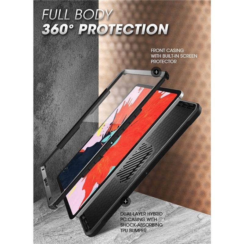 iPad Pro 12.9 Case (2020 Model) - SUPCASE UB Pro Rugged Protective Cover with Built-in Pencil Charging & Screen Protector | Shockproof Full Body Protection for Work, Travel & Outdoor Use