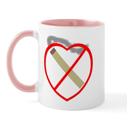 White/Pink Inside - Stop Smoking Mug