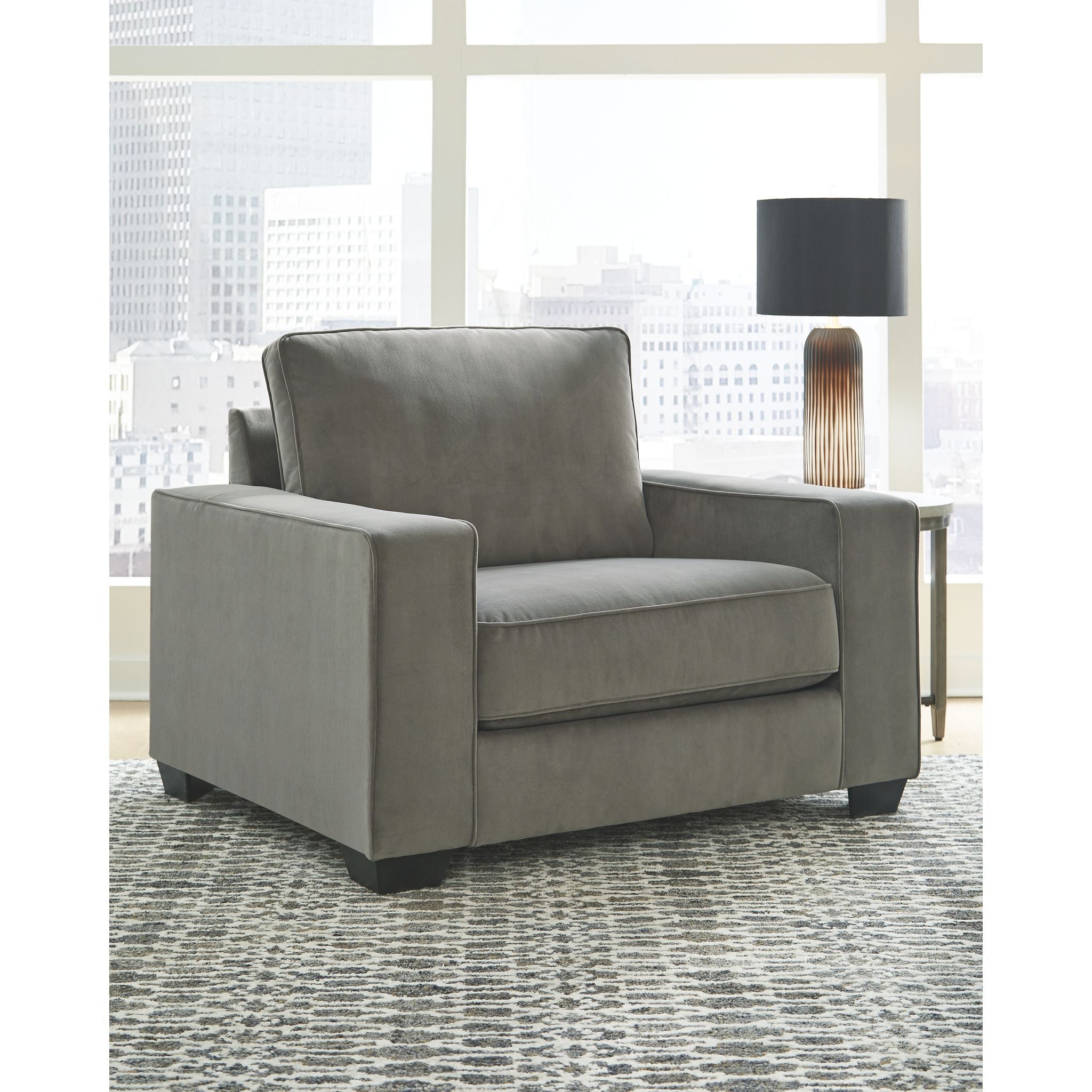 Angleton Chair and a Half in Sandstone - Oversized Comfortable Accent Chair for Living Room, Bedroom, or Office
