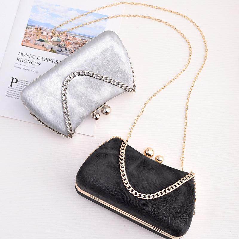 Stylish PU Clutch Bag for Dinner Parties & Evening Events - Elegant Women's Fashion Handbag for Weddings, Prom & Night Out (714304098769)