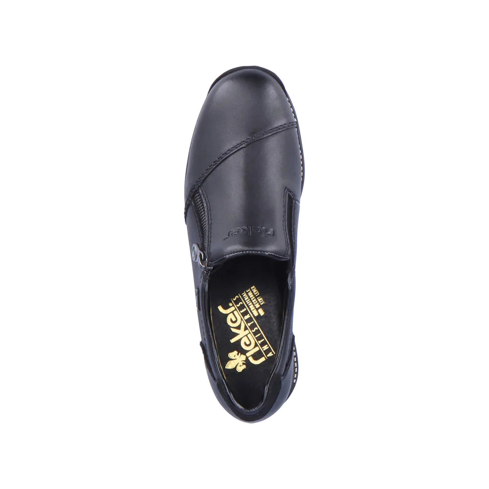Rieker 44265 Black Women's Comfortable Casual Shoes for Walking, Work & Everyday Wear