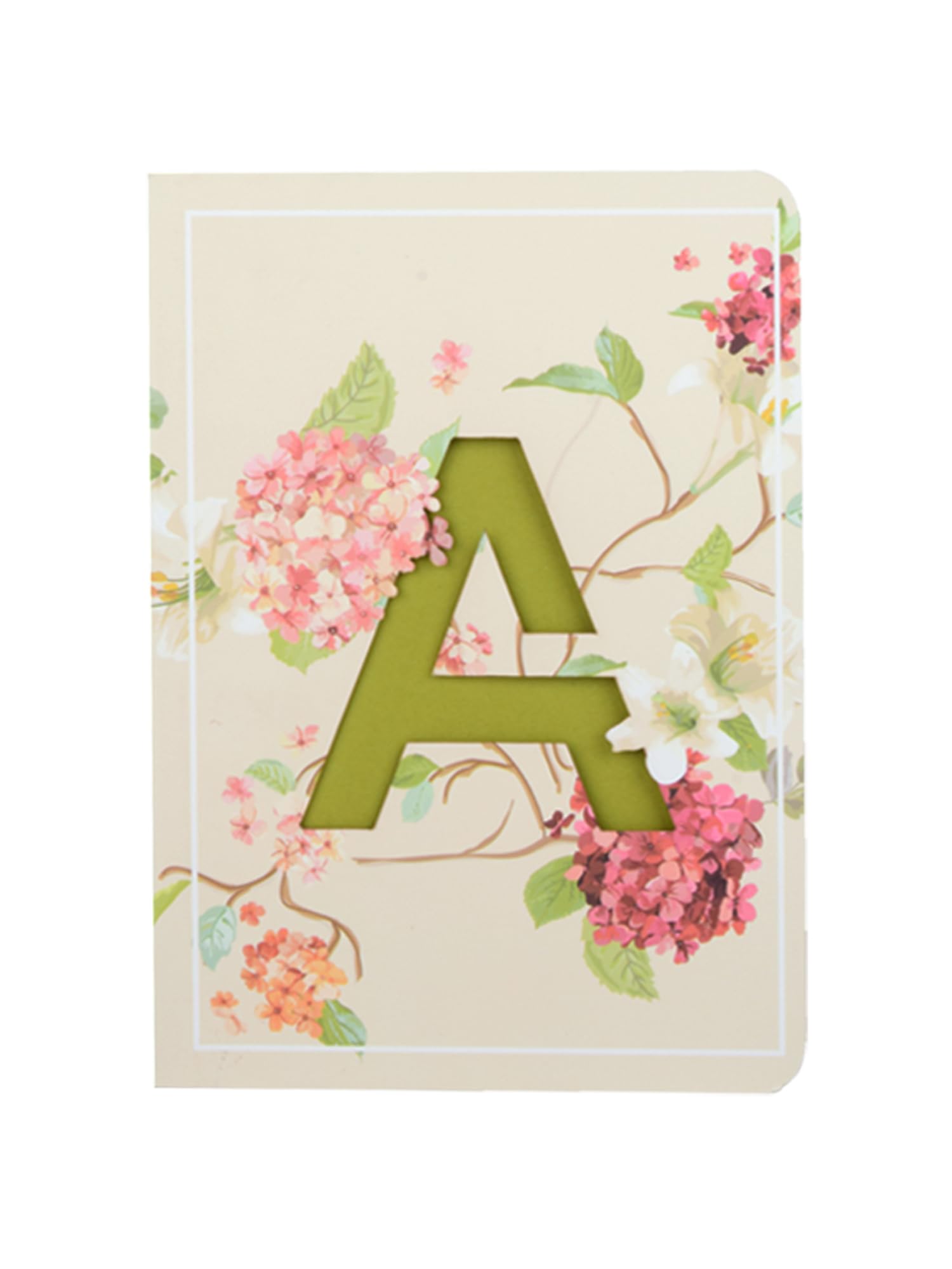 Premium Soft Bound Notebook Diary for Girls & Women - Floral Design, Initial A, B6 Size, 80 GSM, 192 Ruled Pages | Perfect for Journaling, Note Taking, Gift Giving & School/Office Use