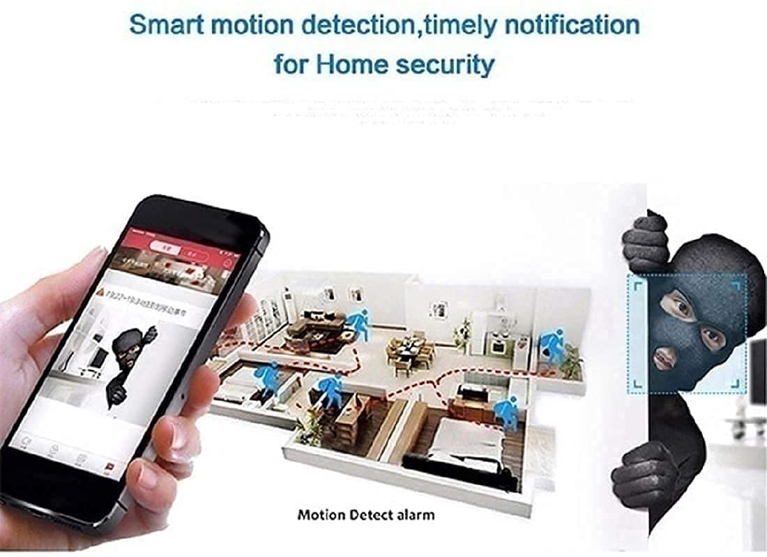 AUSHA® WiFi CCTV Camera - 1080P HD Smart Security Camera with Mobile App, Night Vision, Motion Detection for Home & Office Surveillance (C2 CCTV) | Indoor/Outdoor Use, Baby & Pet Monitoring