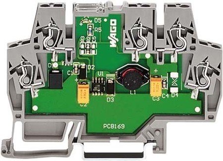 WAGO DC/DC Converter 10V 500mA 1 Output Din Rail Mount Power Supply Module - Ideal for Industrial Automation, Control Panels & Electrical Cabinets