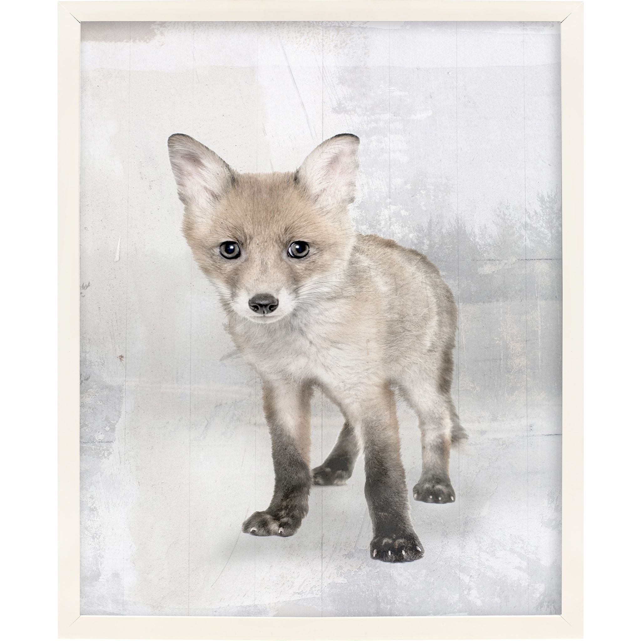 Adorable Baby Fox Wall Art - 17x21 Inches - Perfect for Nursery, Kids Room & Wildlife Decor - High Quality Canvas Print
