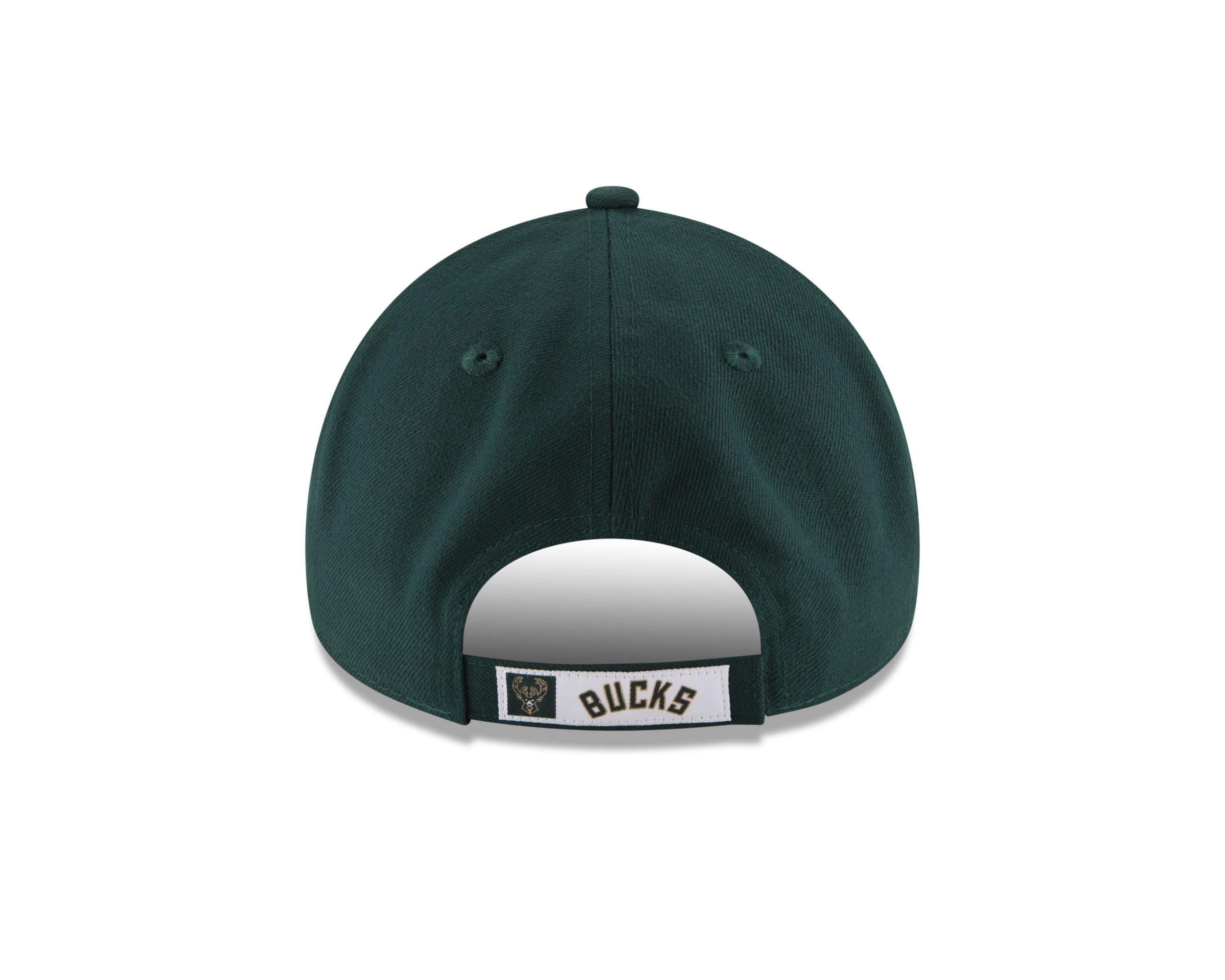 New Era 9FORTY NBA Milwaukee Bucks Adjustable Strapback Cap - Official Licensed Basketball Hat for Men, Women & Fans - Perfect for Games, Streetwear & Sports Fashion