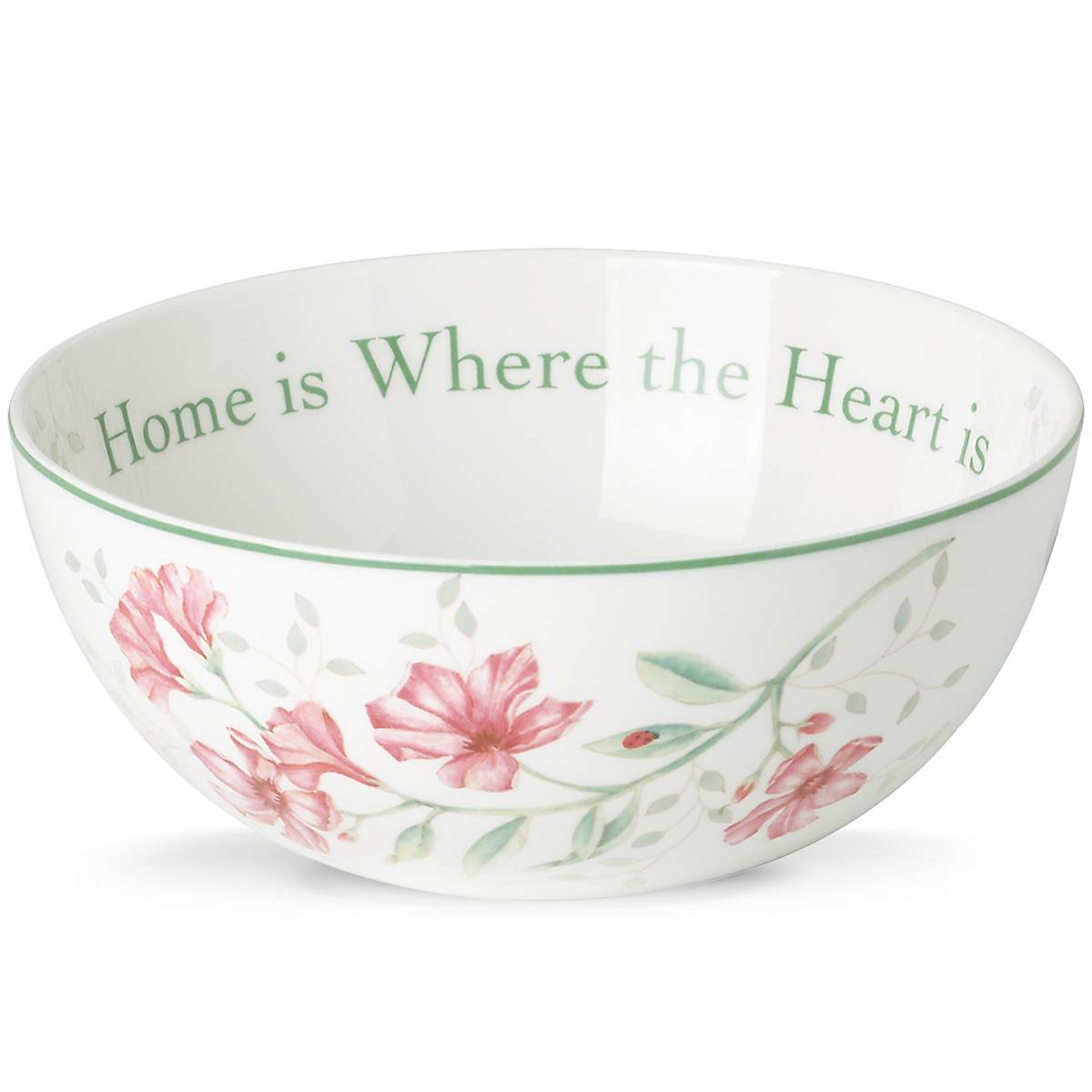 Butterfly Meadow 'Home is Where The Heart is' Decorative Bowl - Perfect for Kitchen, Dining Table Centerpiece, and Gift Giving