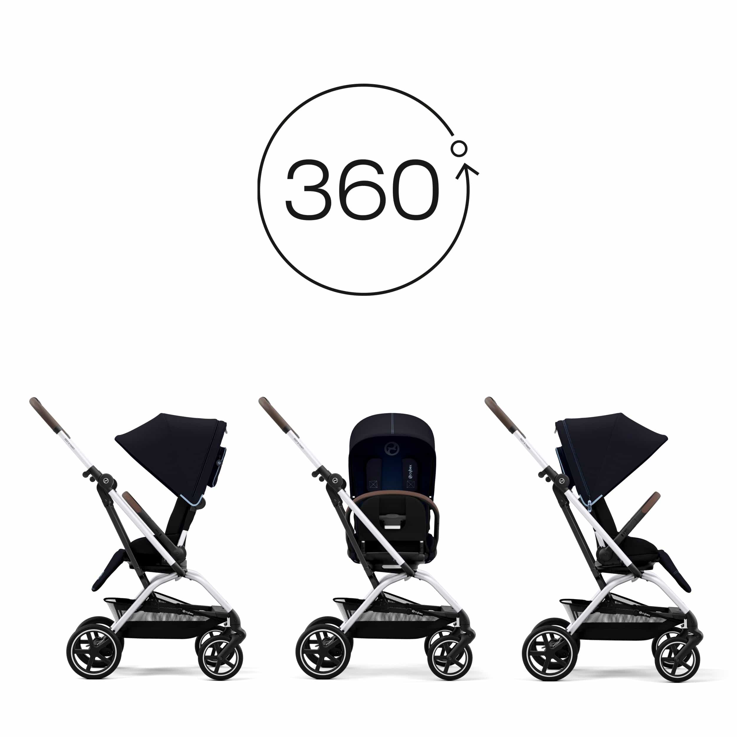 Cybex Eezy S Twist +2 V2 Lightweight Compact Travel Stroller for Toddlers - Perfect for Air Travel, City Walks & Shopping Trips