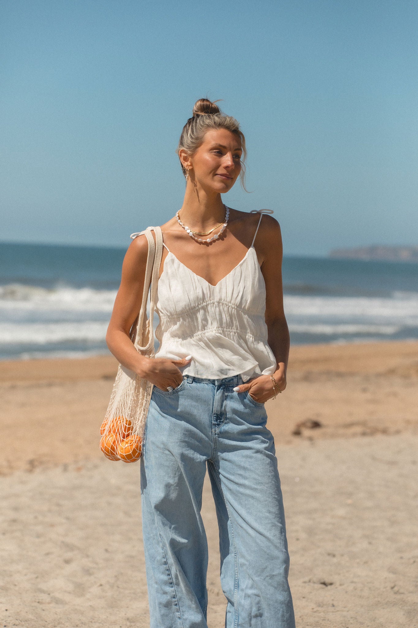 Venice Tiered Tank Top for Women - Flowy Layered Summer Blouse - Perfect for Beach, Vacation & Casual Outfits