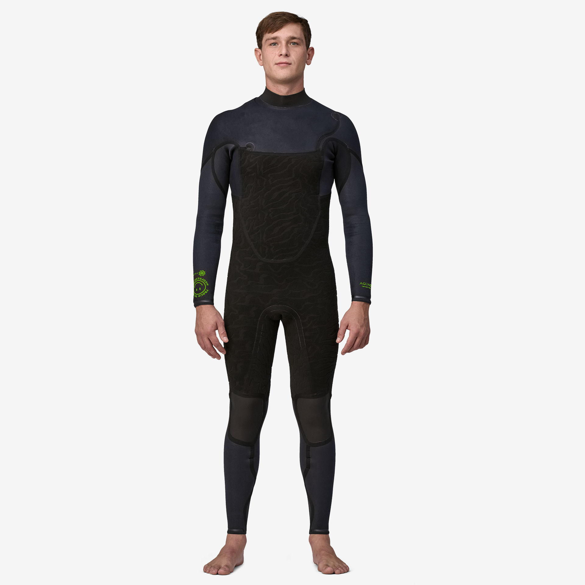 Men's R2 Yulex Regulator Front Zip Full Wetsuit for Scuba Diving, Surfing & Water Sports - Premium Neoprene Suit for Warmth & Flexibility