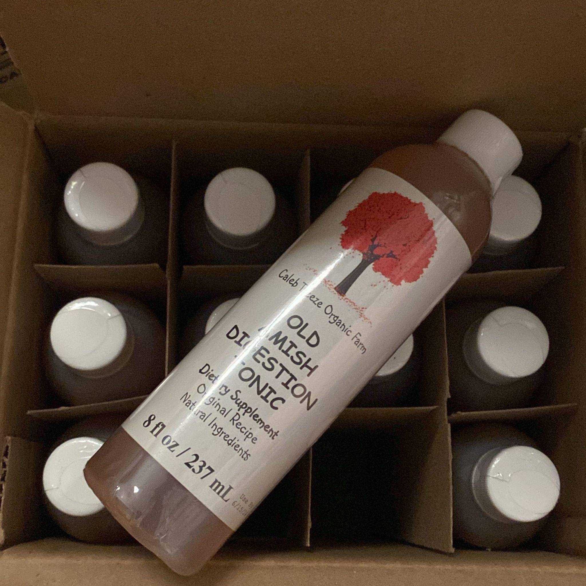 Organic Amish Digestion Tonic - Natural Herbal Supplement for Gut Health & Bloating Relief - Original Recipe with Pure Ingredients - 8oz Bottle (50-Pack) - Perfect for Daily Wellness Routine & Digestive Support