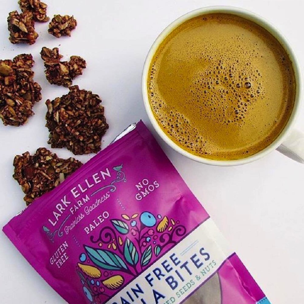 Organic Vegan Paleo Granola Bites - Grain Free, Sprouted Nuts & Seeds - Perfect for Healthy Snacking & Breakfast (Berrylicious, 8oz)