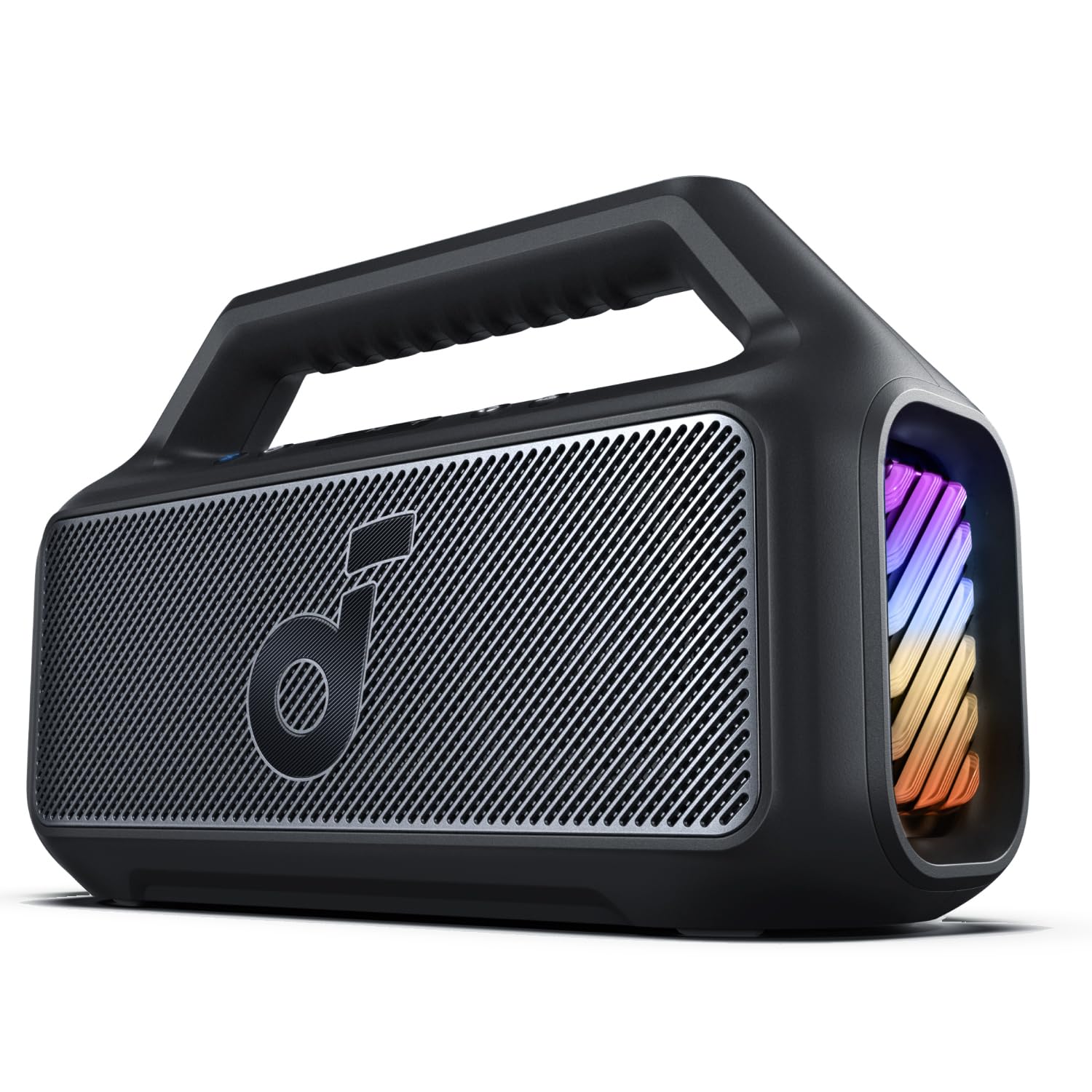 Soundcore Boom 2 By Anker - 80W Powerful Outdoor Bluetooth Speaker with Deep Bass, 24H Playtime, IPX7 Waterproof & Floating Design, RGB Lights, USB-C Charging - Perfect for Camping, Beach Parties, Backyard BBQs, Poolside & Outdoor Adventures