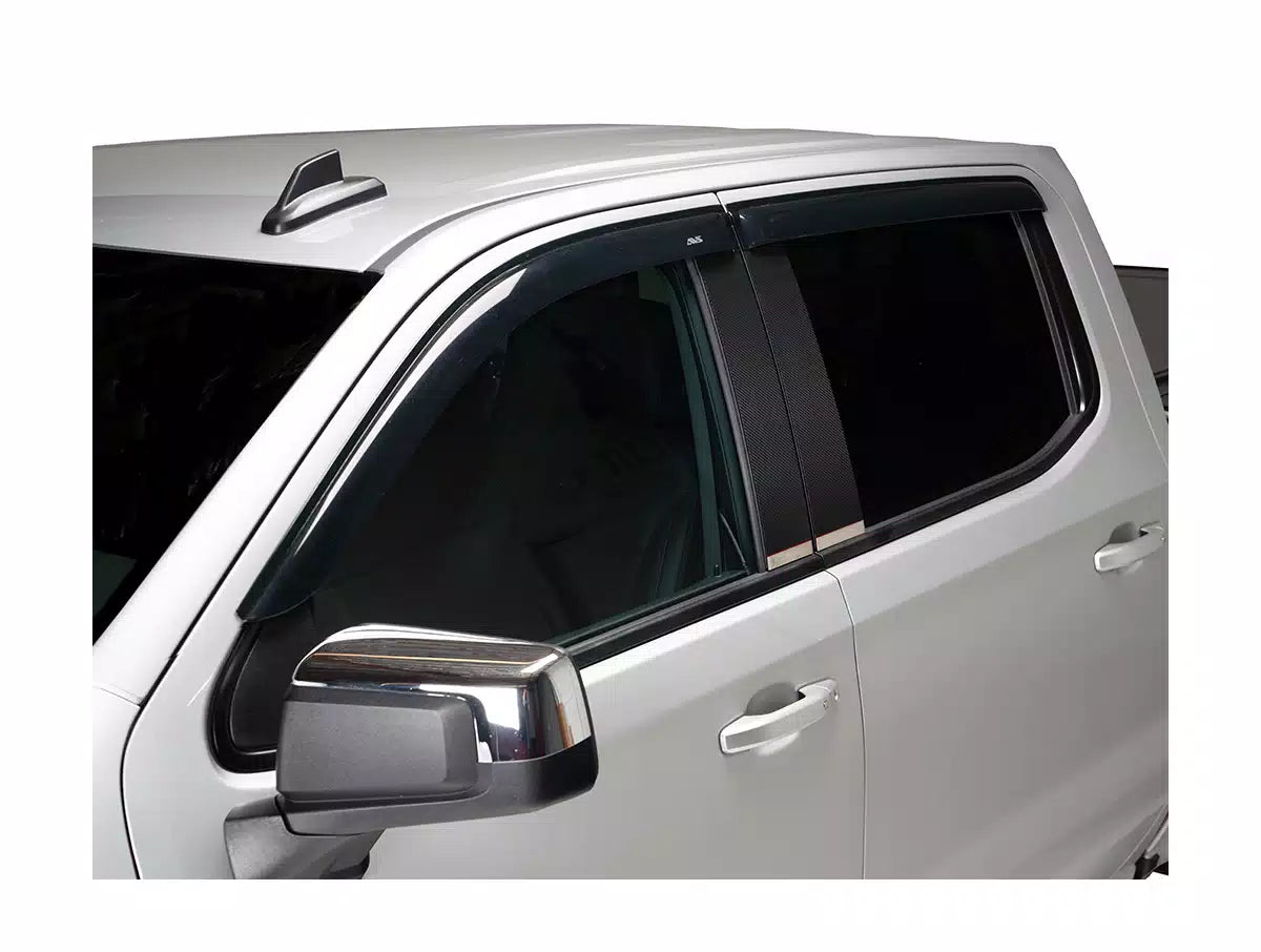 AVS Ventvisor Outside Mount Window Deflectors (4-Piece Set, Smoke) - Compatible with Chrysler 300 2005-2010 Models | Rain Protection & Improved Airflow for Driving Comfort
