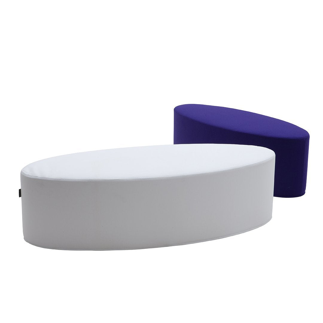 Busk Hertzog Bon Bon Pouf Ottoman - Softline Luxury Footrest & Seating for Living Room, Bedroom, or Nursery