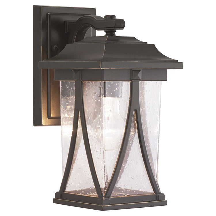 Abbott Single Light Outdoor Wall Lantern - Weatherproof Small Exterior Sconce for Porch, Patio, Garden & Entryway Lighting