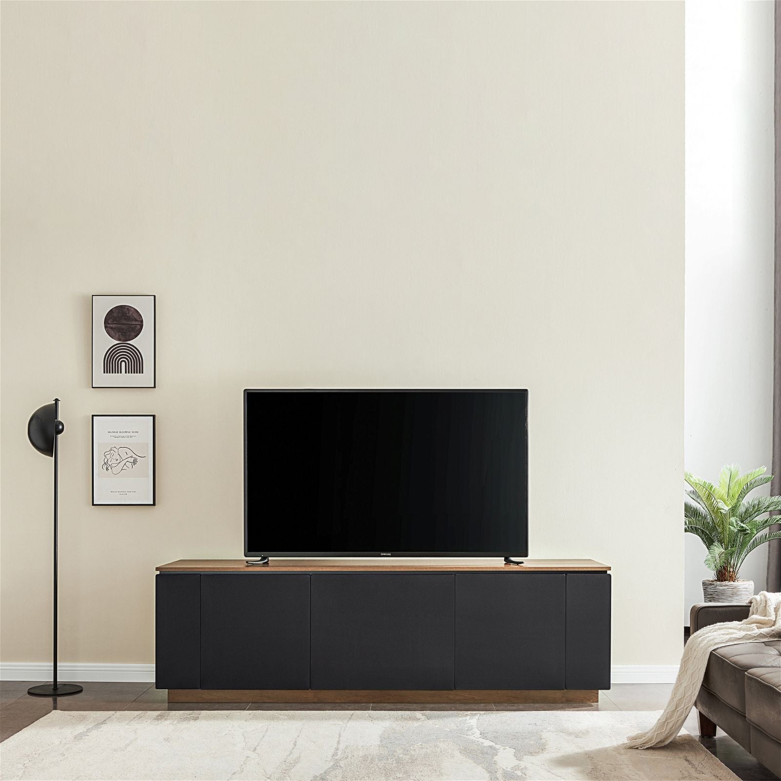 Tauris Hollywood 2250DO TV Stand Entertainment Center - Modern Media Console for Living Room, Home Theater & Gaming Setup