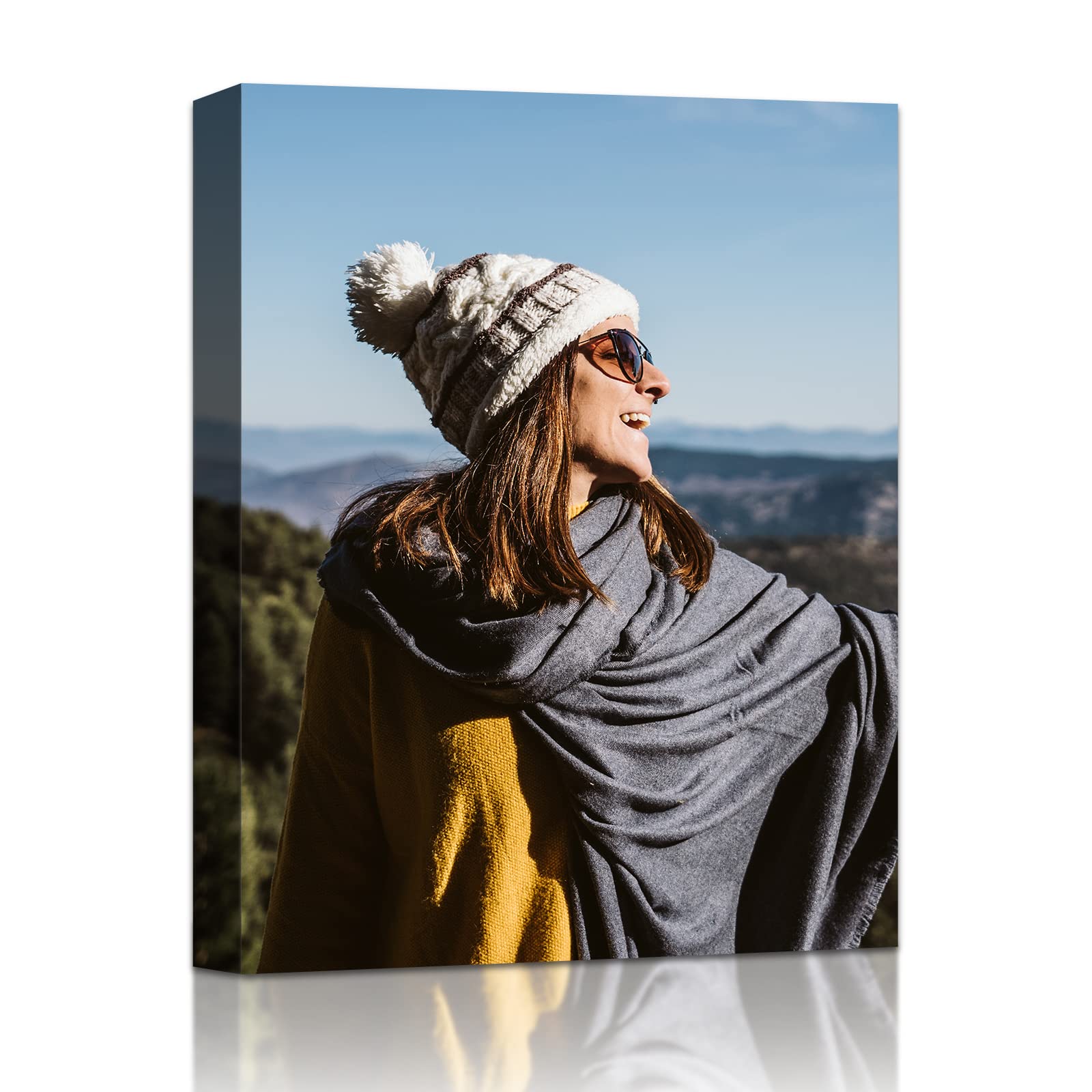 SHEST Personalized Photo to Canvas Print - Custom Wall Art for Birthday Decor, Home & Office Decor - Unique Gift Idea (16x24 Inches) - Perfect for Living Room, Bedroom & Special Occasions
