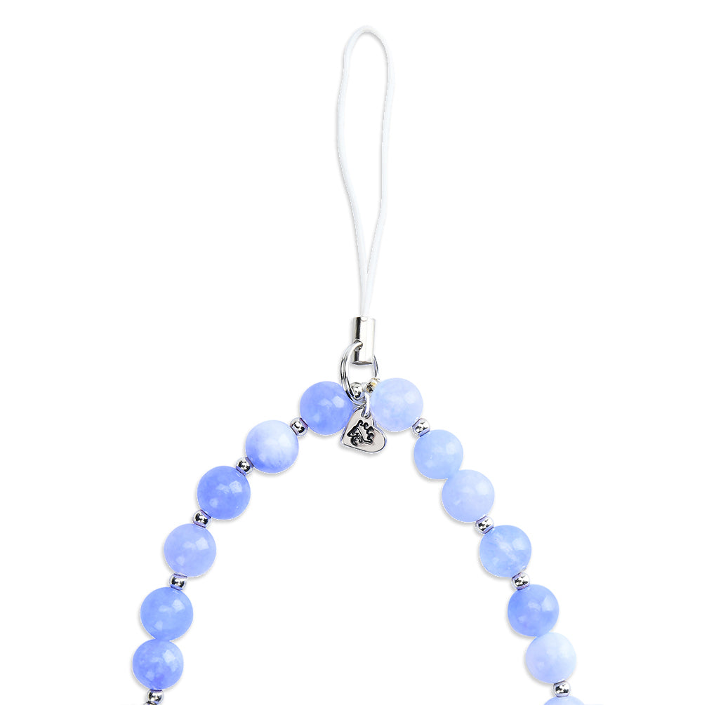 Blue Opal Phone Charm - Elegant Crystal Pendant for Cellphone Accessories | Perfect for Gifts, Fashion & Protection