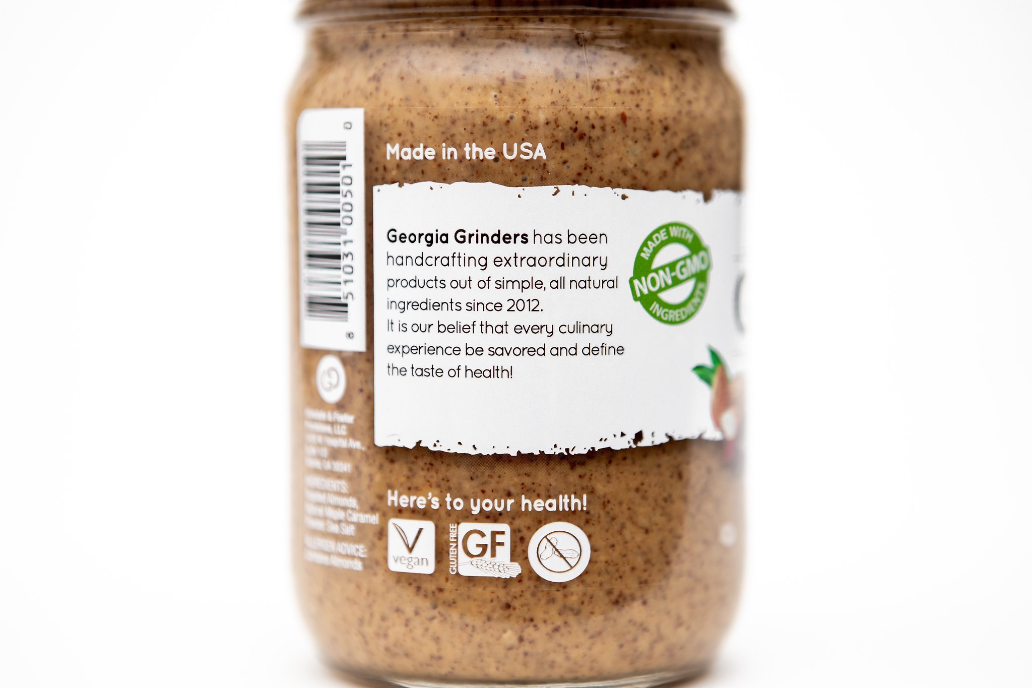Georgia Grinders Maple Caramel Almond Butter 12oz (12 Pack) - Natural Non-GMO, Kosher, Gluten Free, Palm Oil Free Nut Butter with Sweet Maple Syrup Infusion - Perfect for Toast, Smoothies & Healthy Snacks